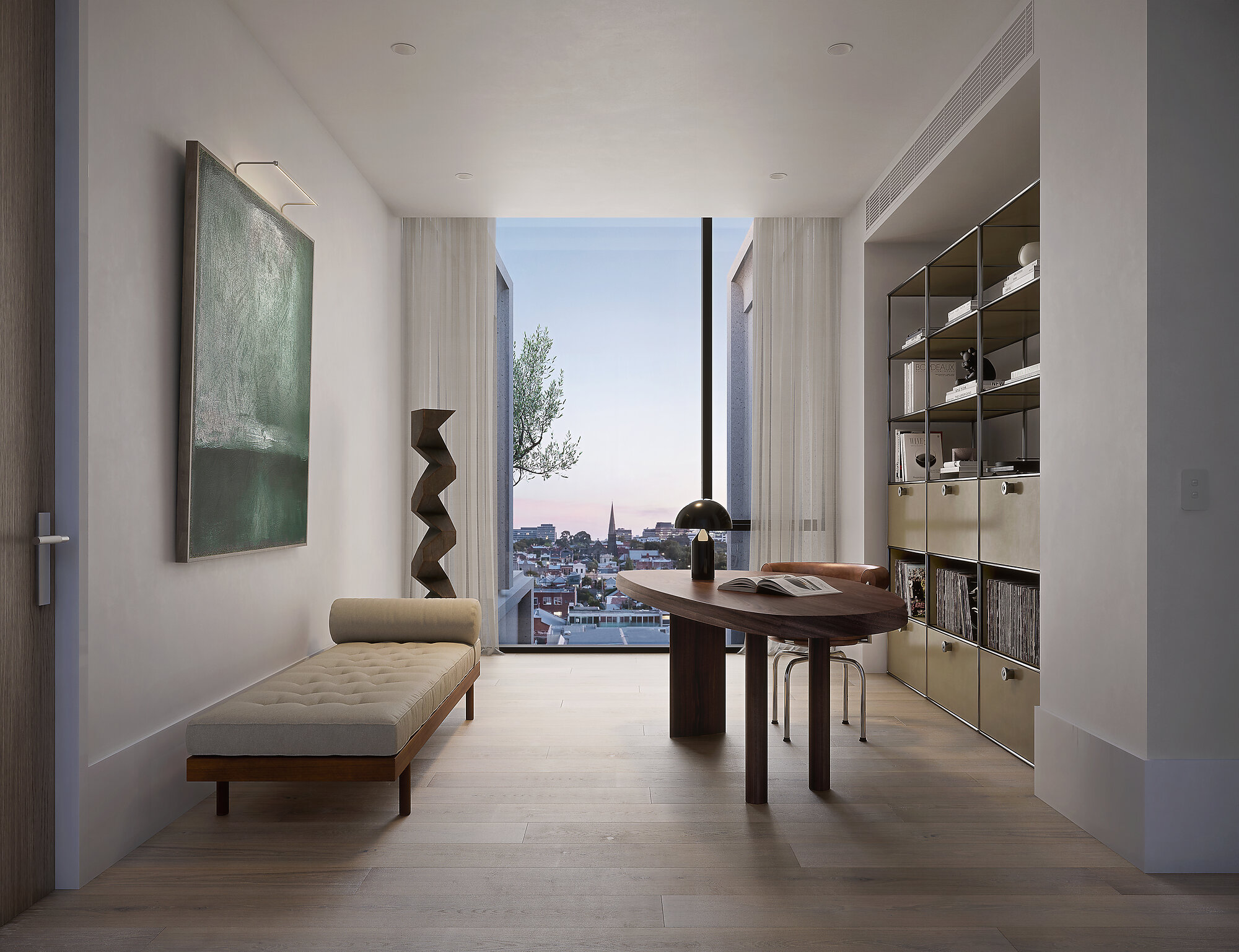 View of Inside Bill Clinton's secret 'executive suite' above library